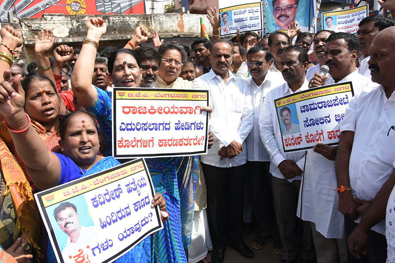 ಕದಿರೇಶ್ ಹತ್ಯೆಯಲ್ಲಿ ಶಾಸಕ ಝಮೀರ್‌ಅಹ್ಮದ್ ಪಾತ್ರದ ಶಂಕೆ: ಎನ್.ರವಿಕುಮಾರ್